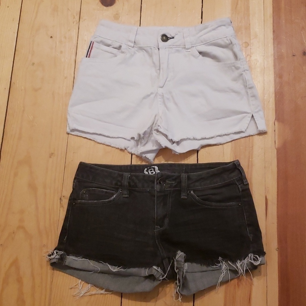 COPPER KEY and BULLHEAD cut-off shortie shorty shorts  distressed size 5